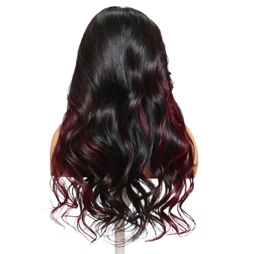 99J Burgundy Loose Wave Glueless Human Hair Wig