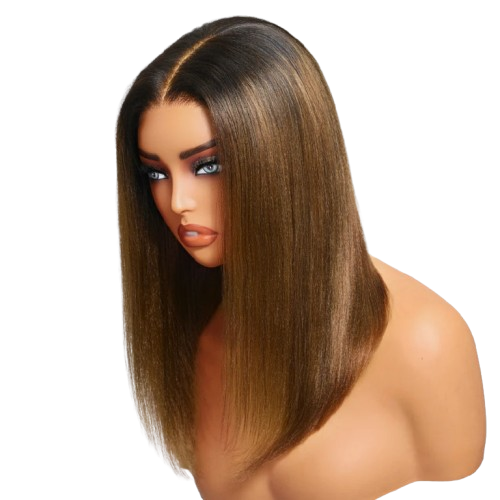 Chestnut Ombre Yaki Straight Bob Wig 150%