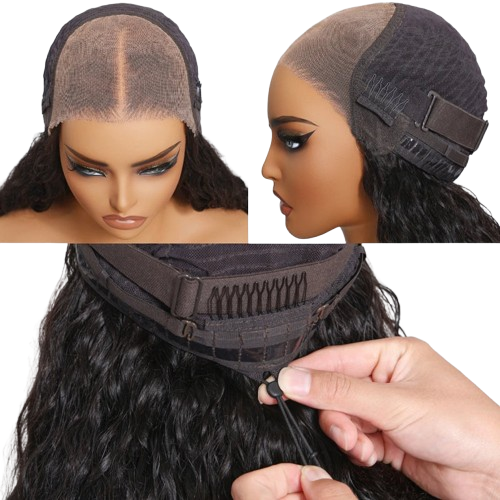 7x5 Kinky Curly Human Hair Glueless Wig