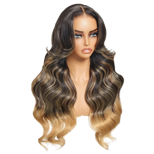 Blonde Highlights Loose Wave Wig 7x5 Lace Glueless