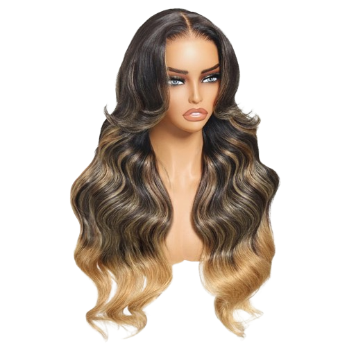 Blonde Highlights Loose Wave Wig 7x5 Lace Glueless